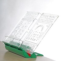 Подставка-трафарет для книг/зеленый
